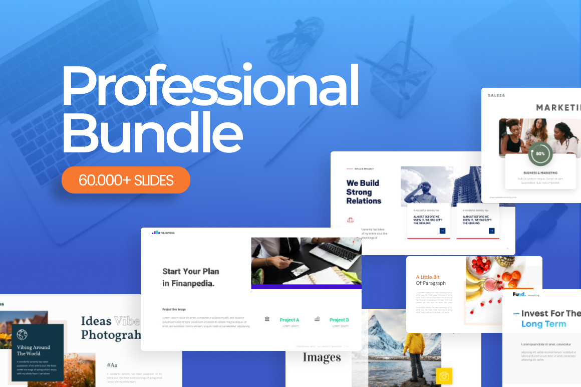 60.000+ Professional Bundle PowerPoint Template