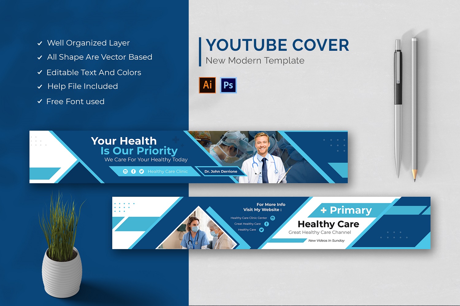 Healthy Care Youtube Cover