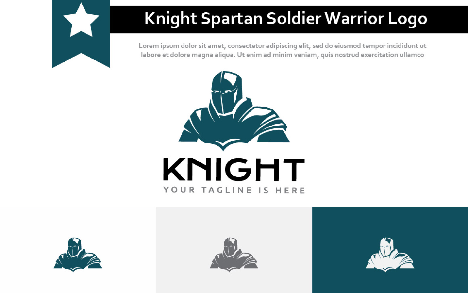 Knight Spartan Soldier Warrior Armour War Mascot Logo