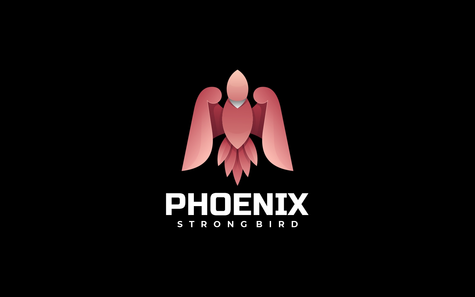 Vector Phoenix Gradient Color Logo