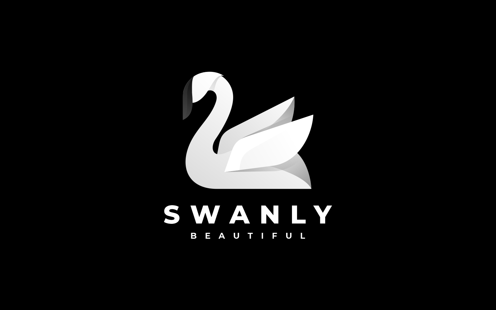 White Swan Simple Logo Syle