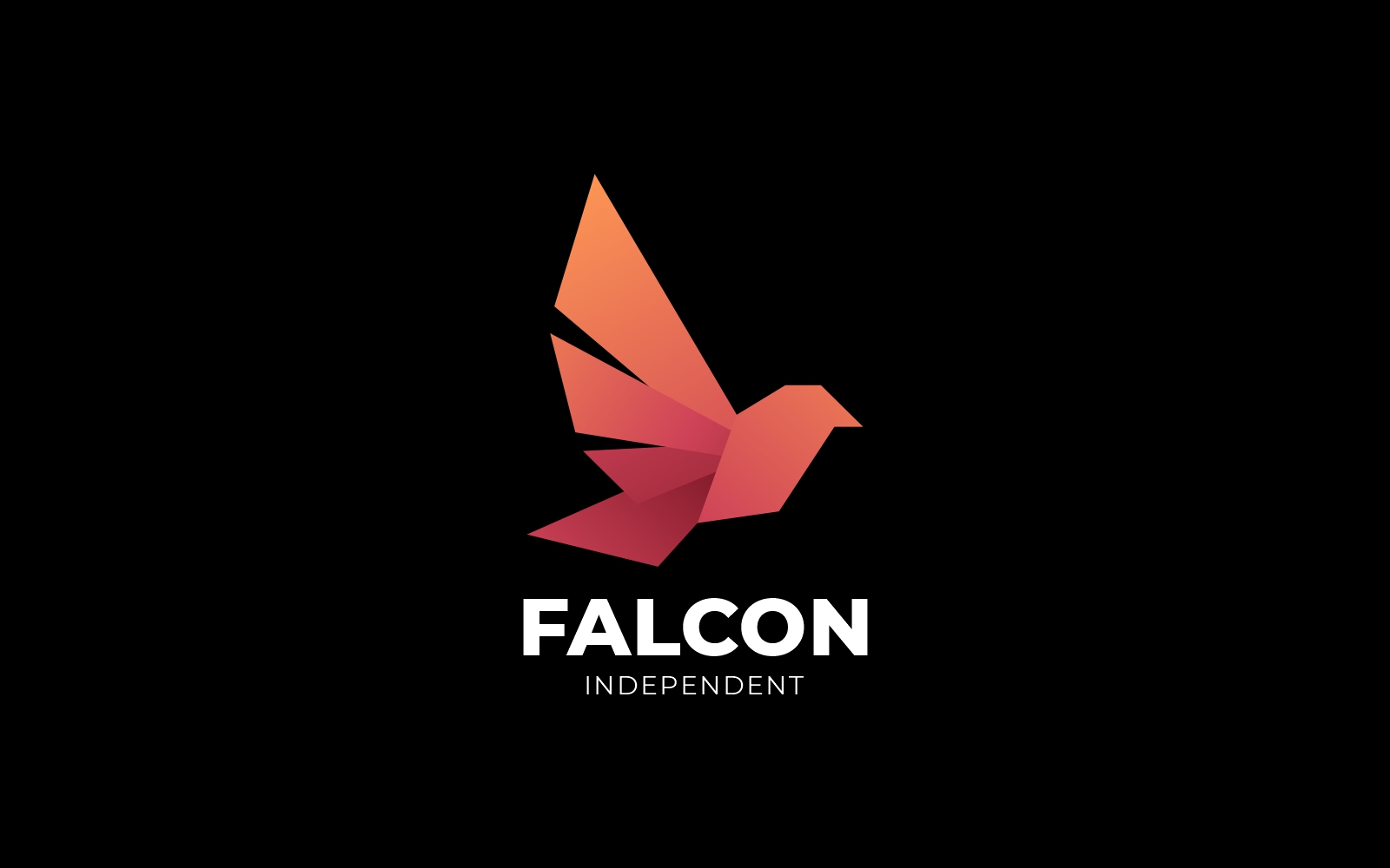 Vector Falcon Gradient Logo Style