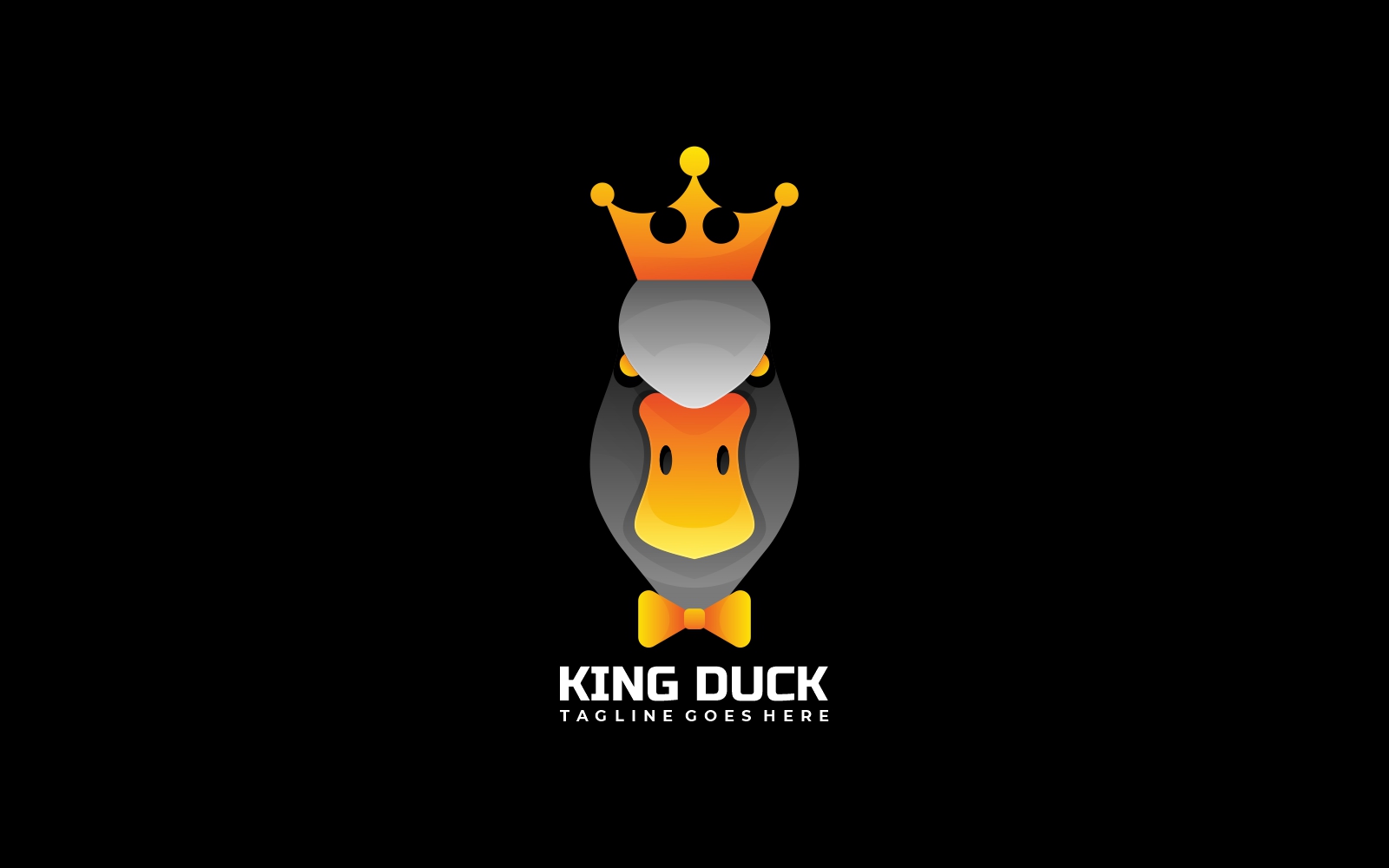 King Duck Gradient Logo Style