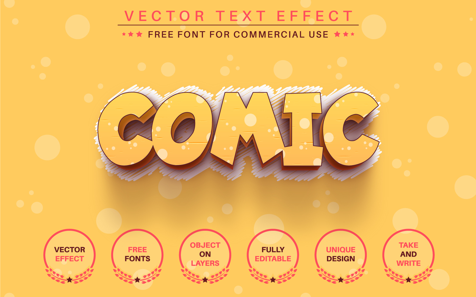 Bright Сomedian - Editable Text Effect, Font Style, Graphics Illustration