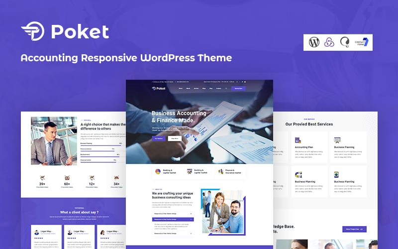 Poket -  Accounting Responsive WordPress Theme