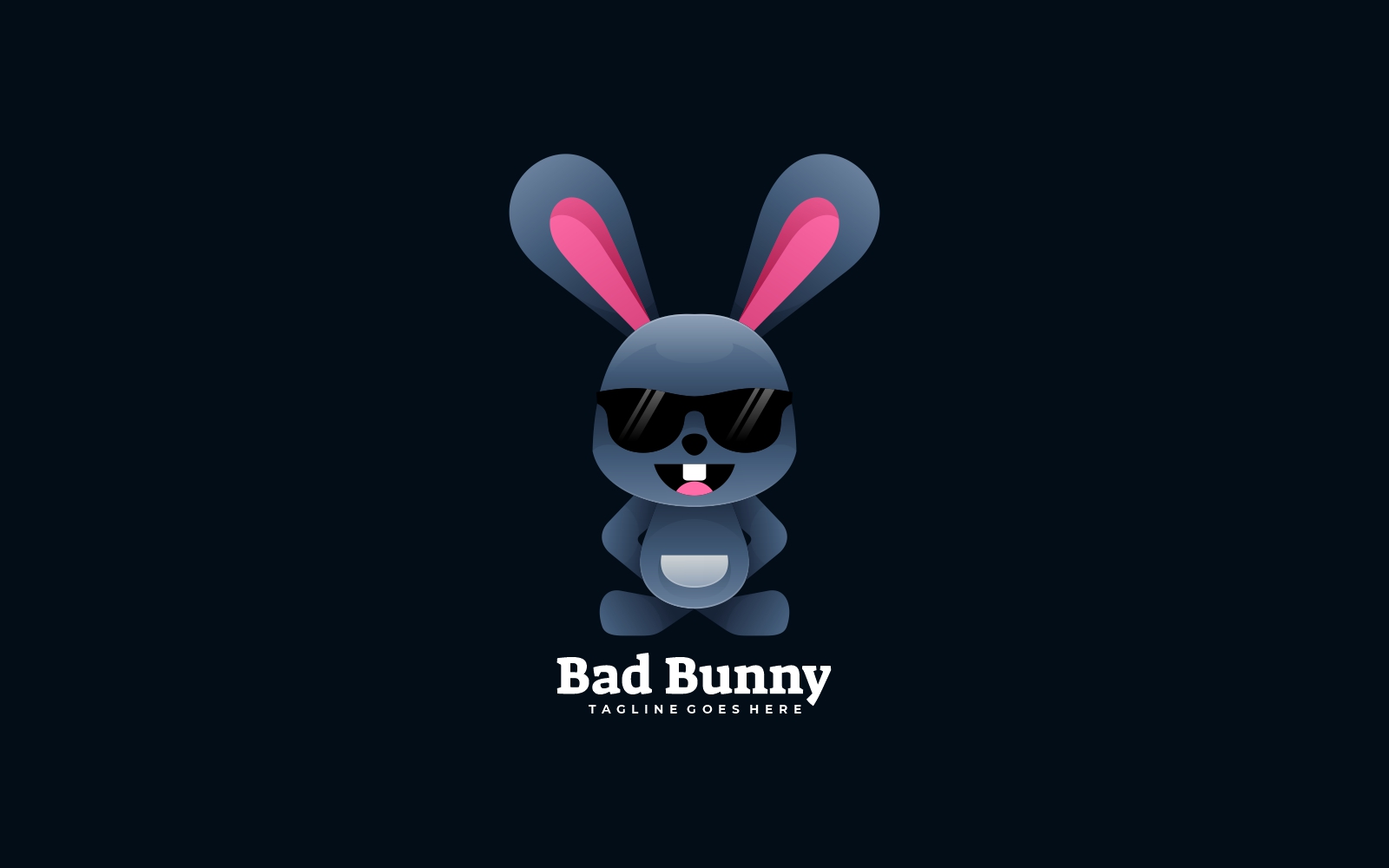 Bunny Gradient Logo Template