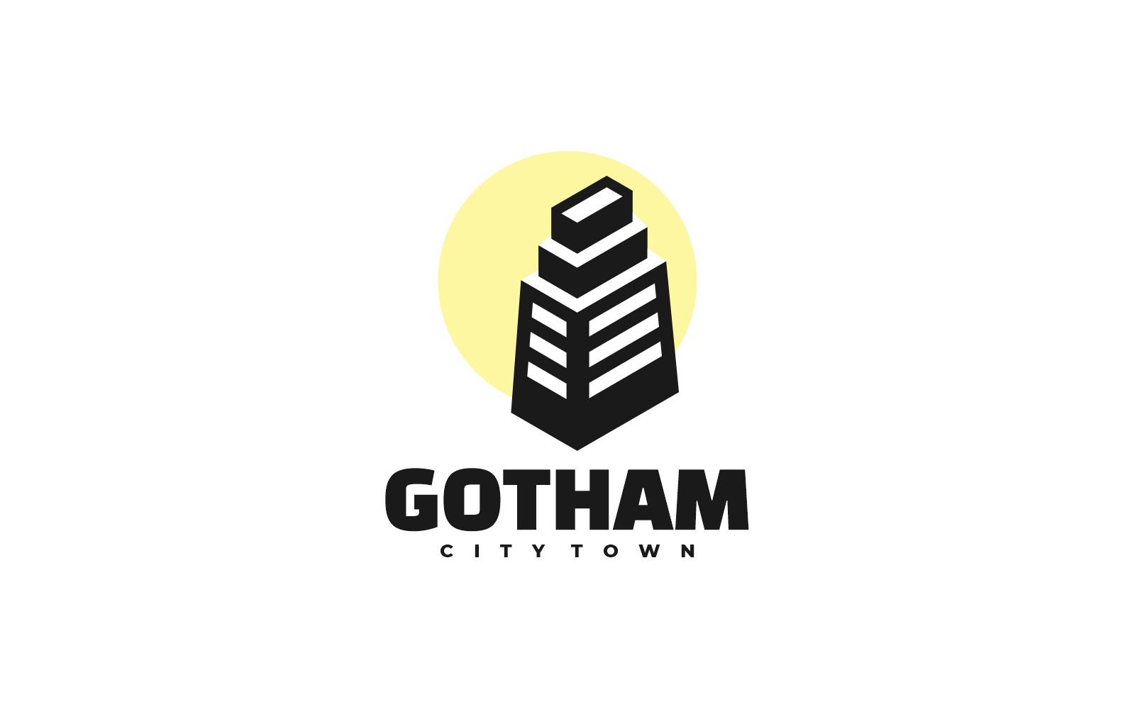 Gotham City Silhouette Logo