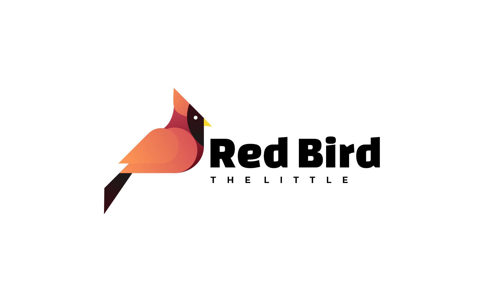 Red Bird Gradient Logo Style