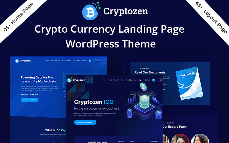 Cryptozen - Cryptocurrency & Bitcoin/ICO WordPress Theme