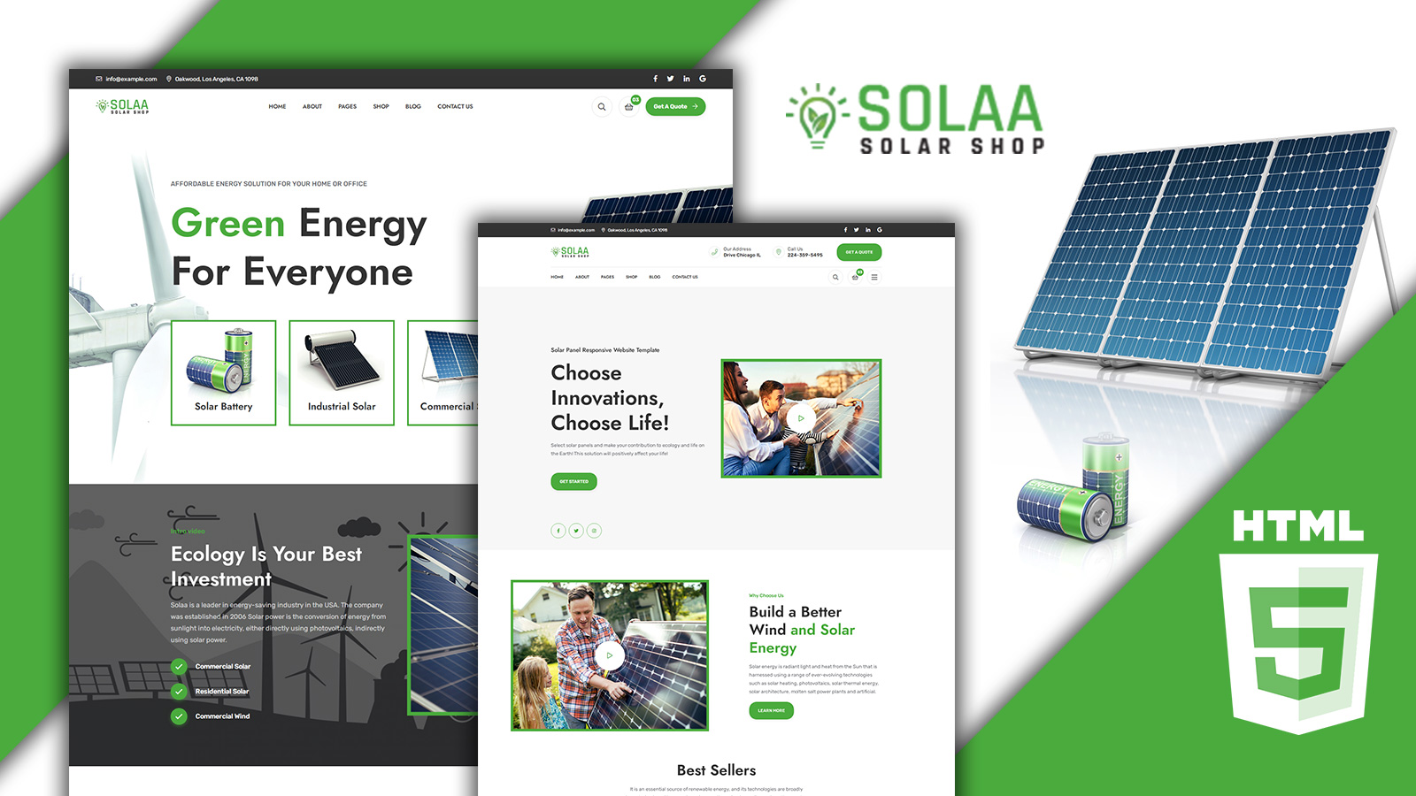 Solaa - Solar HTML5 Template