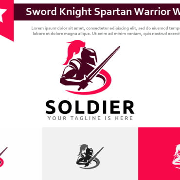 Knight Spartan Logo Templates 218254