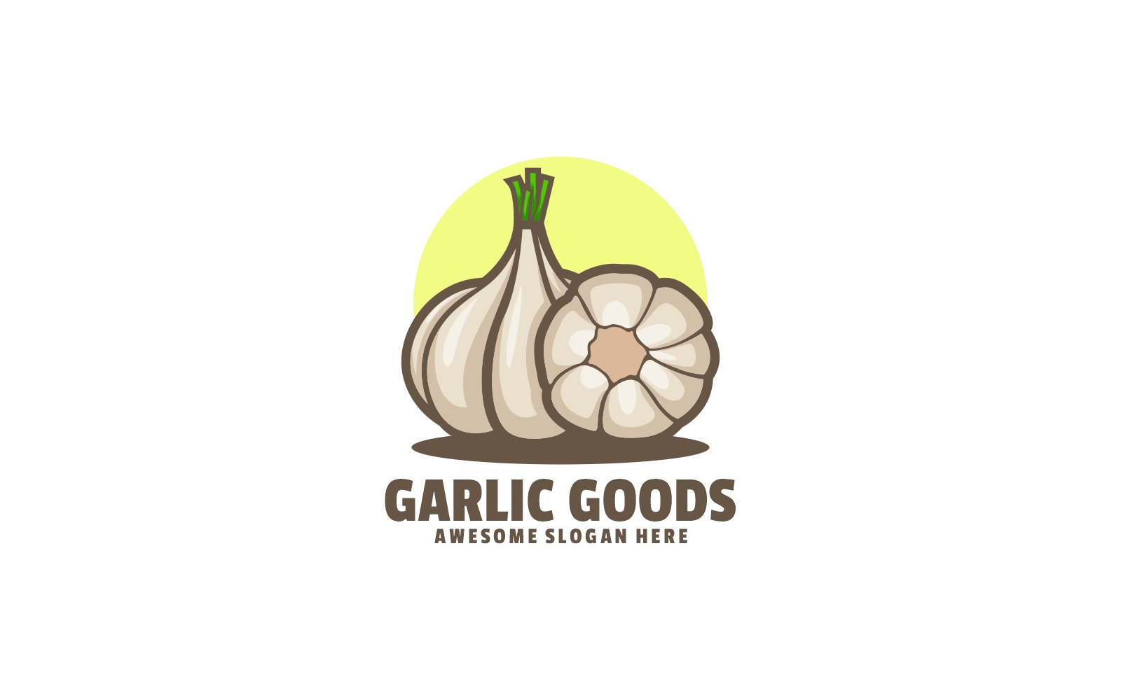 Garlic Goods Simple Logo Style