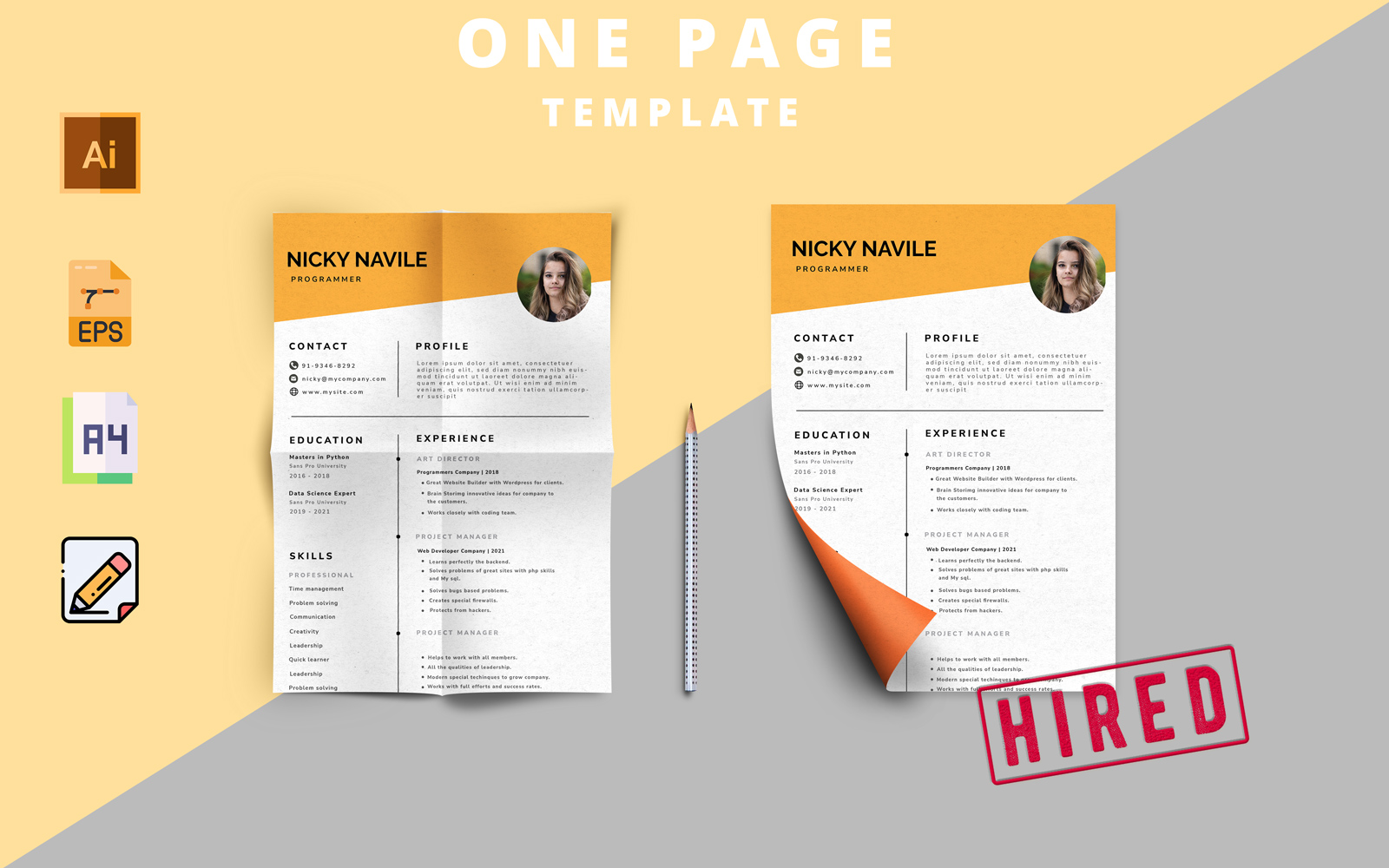 Coders - CV Resume Template