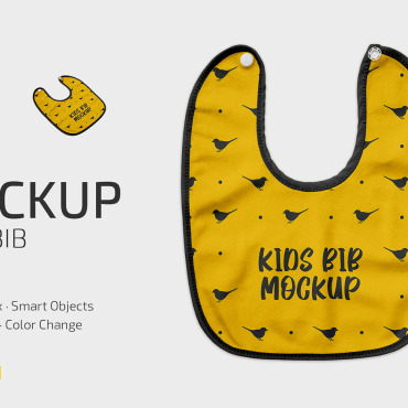 Baby Bib Product Mockups 218446