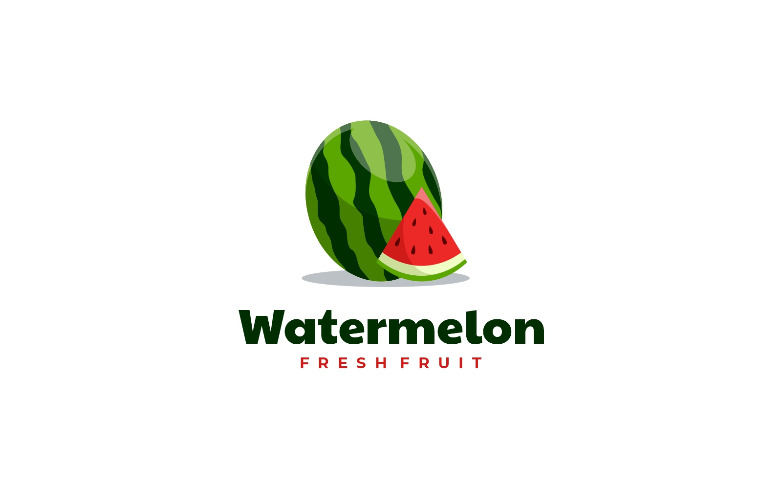 Watermelon Gradient Logo Style