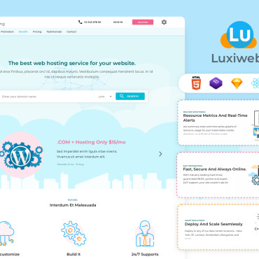 Hosting Software Landing Page Templates 218496