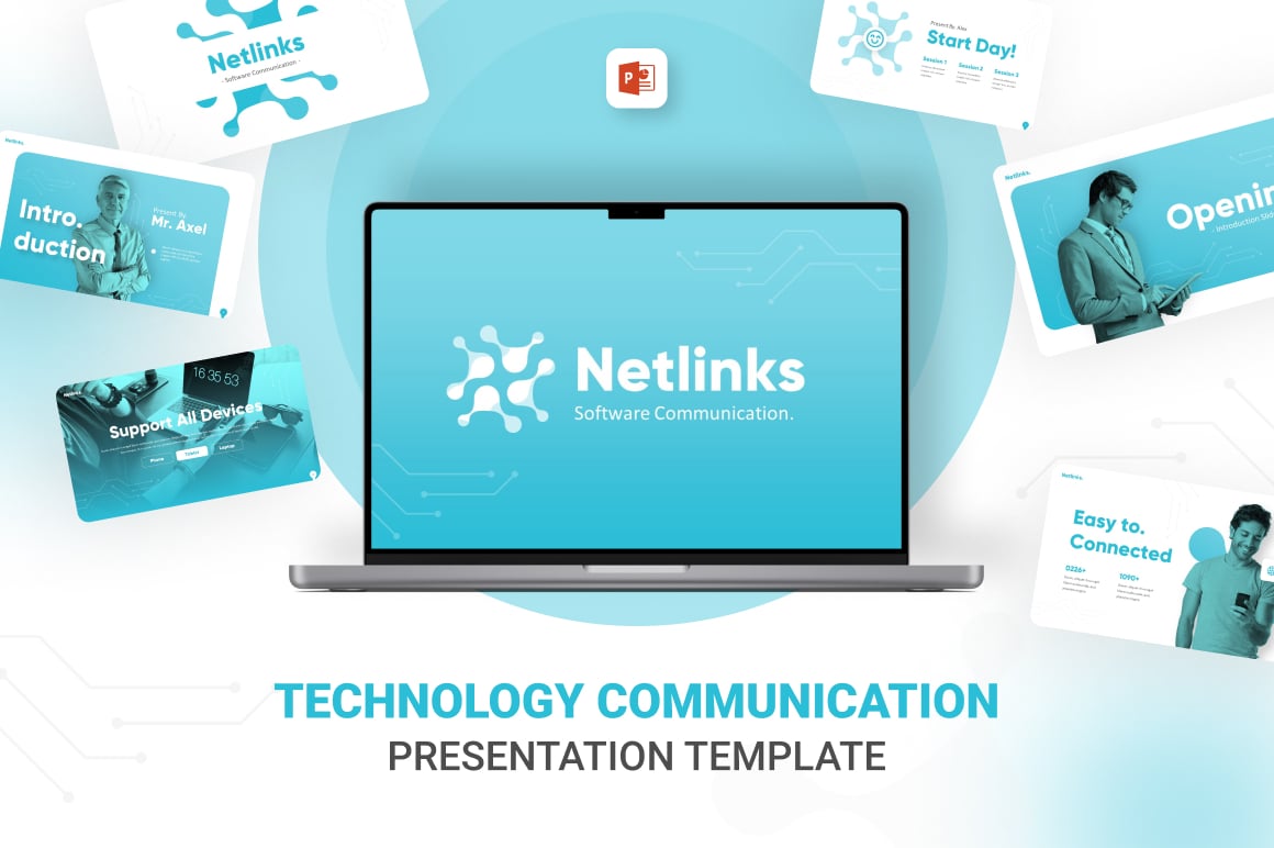 Netlinks Creative Technology PowerPoint Template
