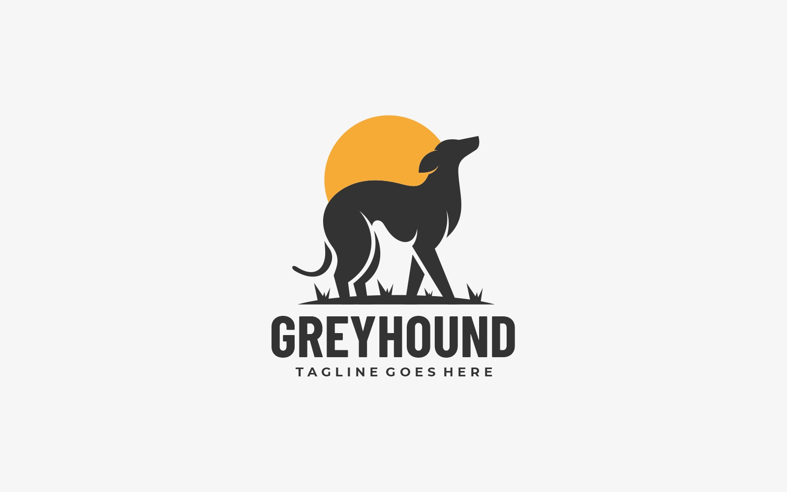Greyhound Silhouette Logo