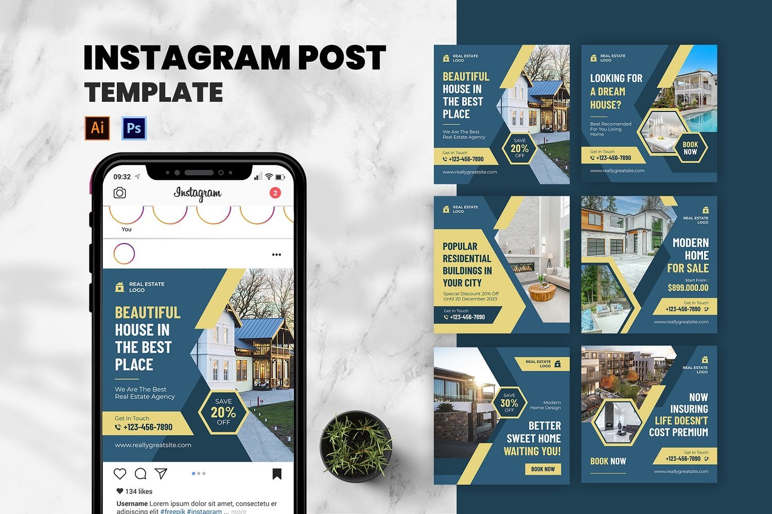 Real Estate Instagram Post Template