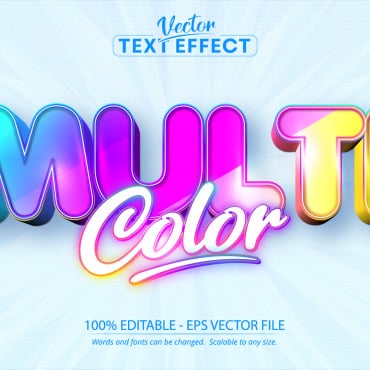 Effect Multicolor Illustrations Templates 218690