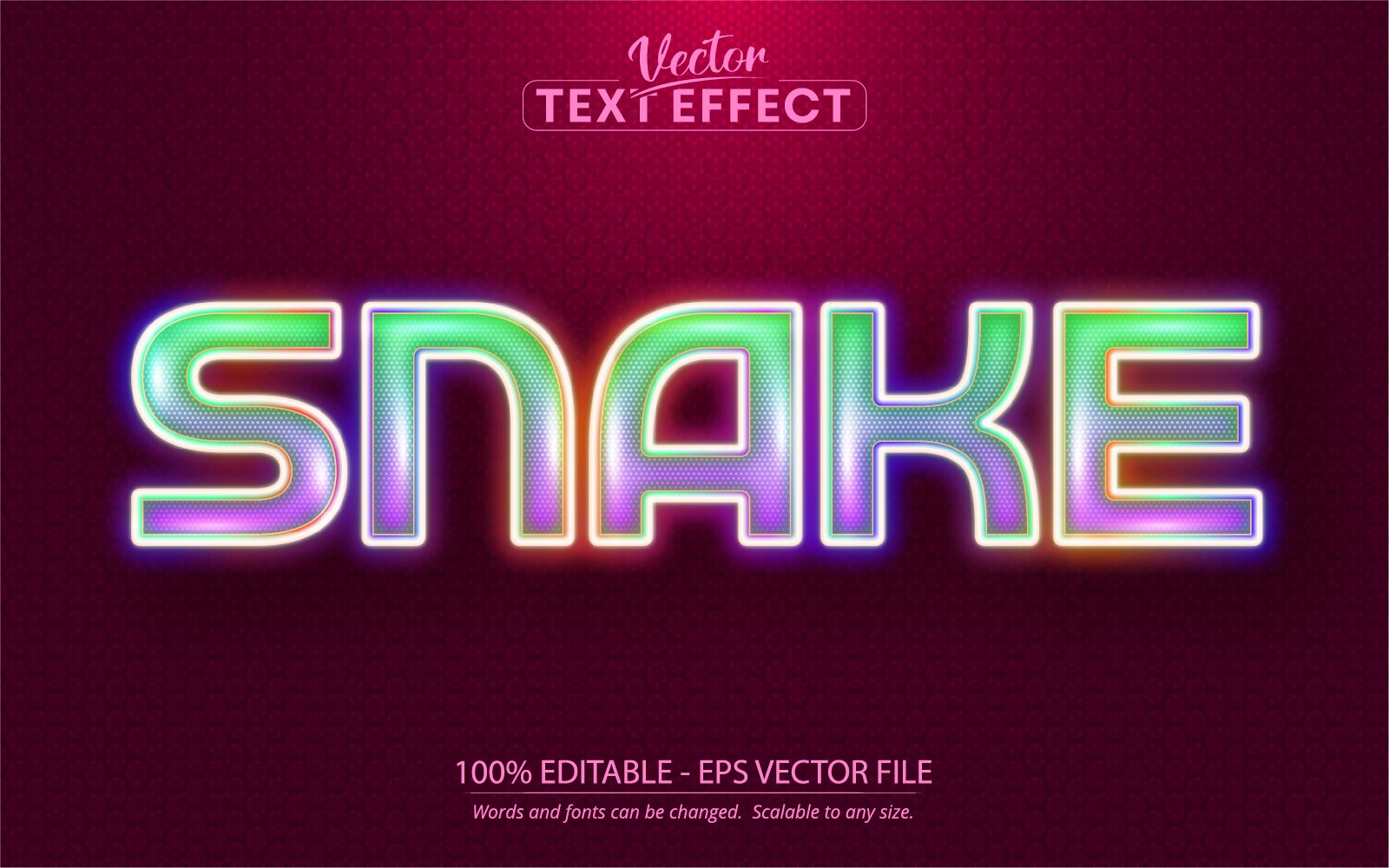 Snake - Cartoon Style, Editable Text Effect, Font Style, Graphics Illustration