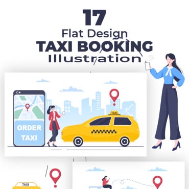 Taxi Booking Illustrations Templates 218766