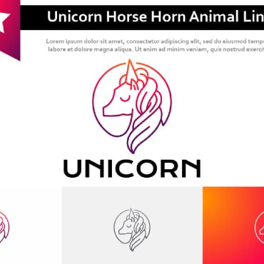 Unicorn Horse Logo Templates 218772