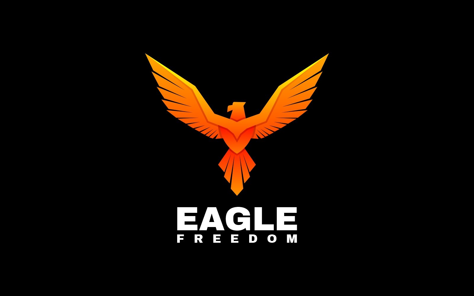 Eagle Freedom Gradient Logo