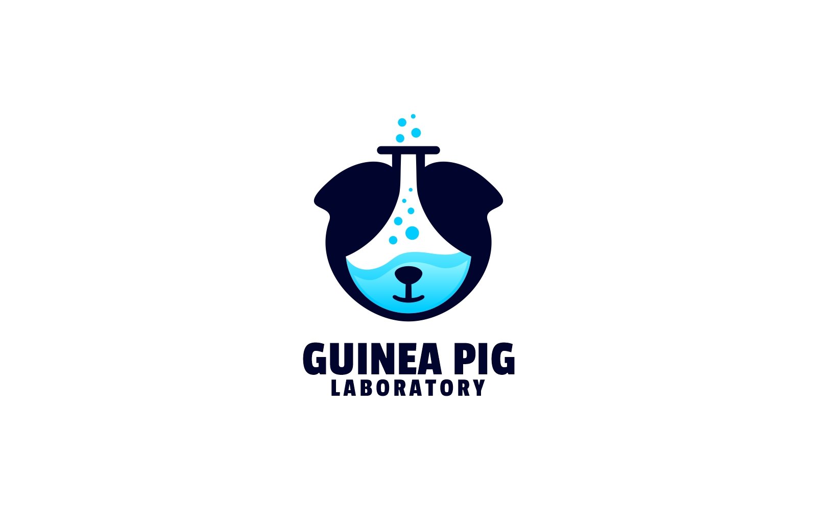 Guinea Pig Silhouette Logo