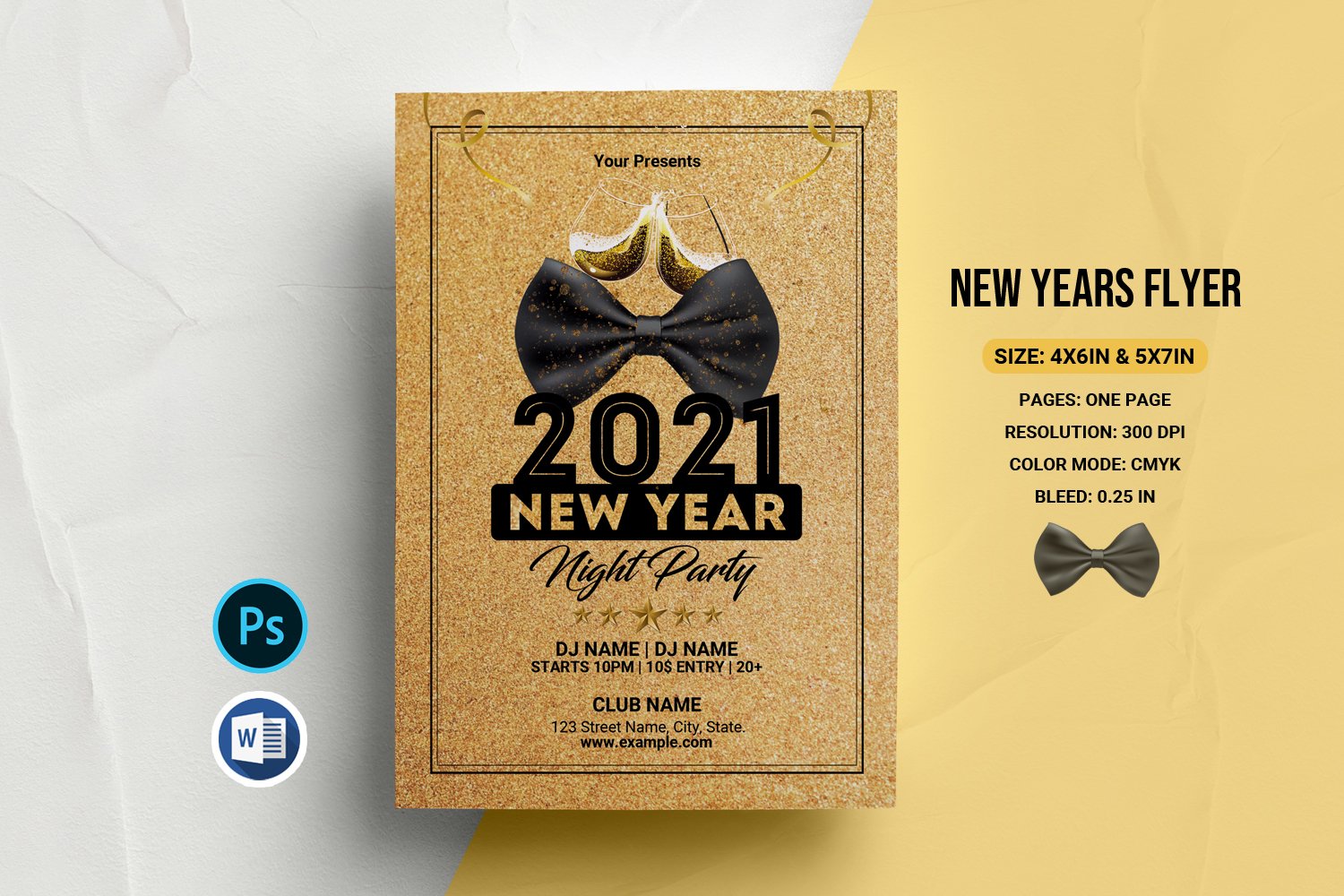 New Year Party Invitation Corporate Identity Template