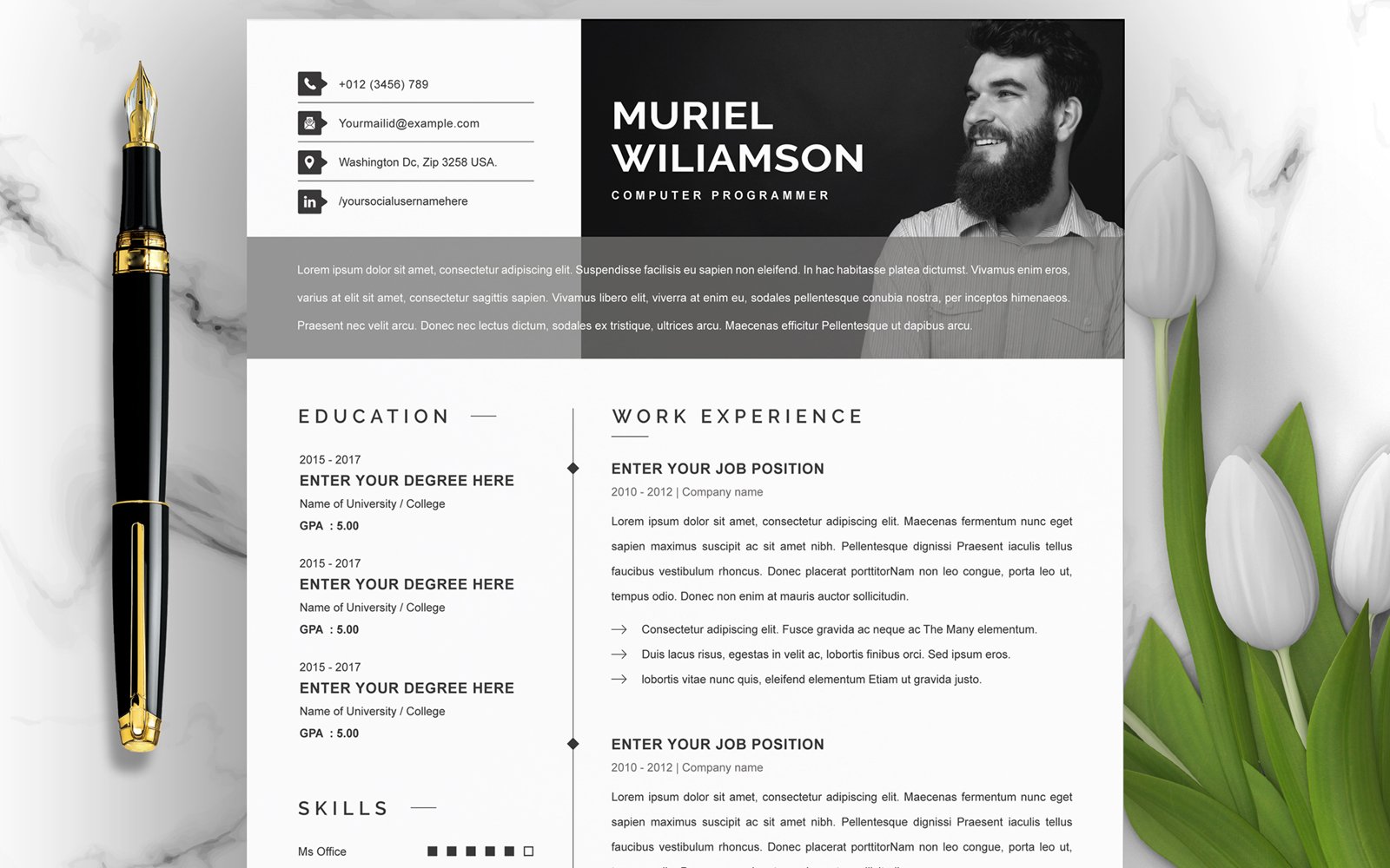Muriel / Professional CV Template