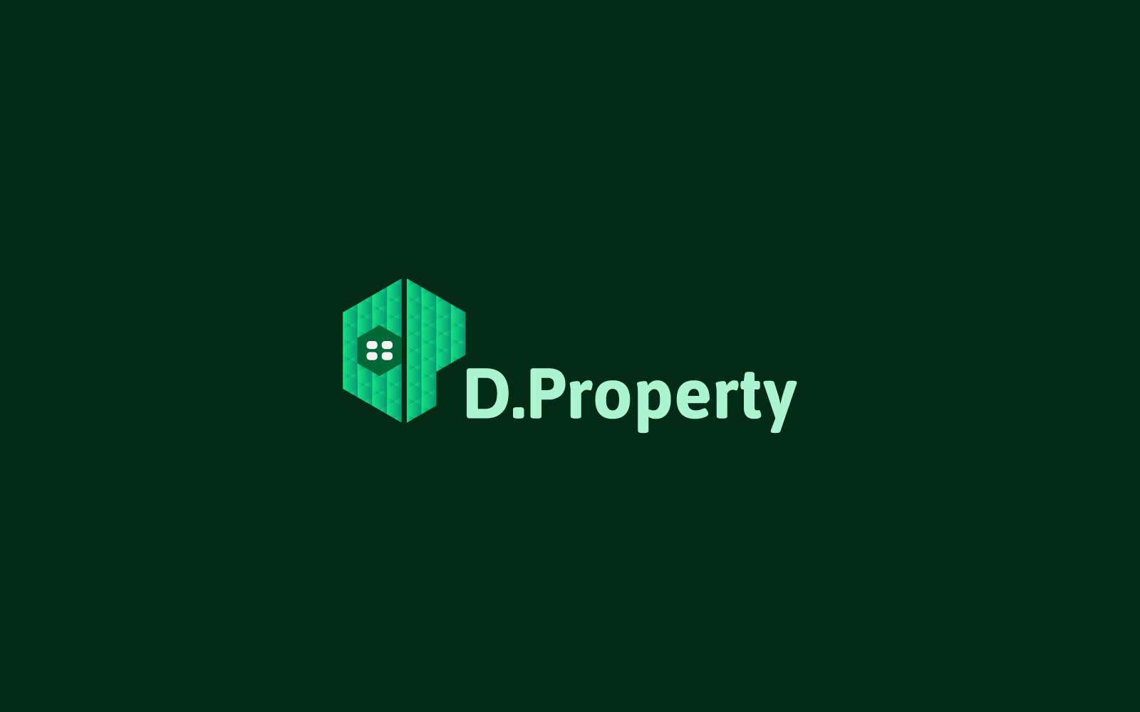 D+P Real Estate Logo design template
