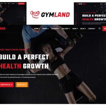Building Fitness Responsive Website Templates 218838