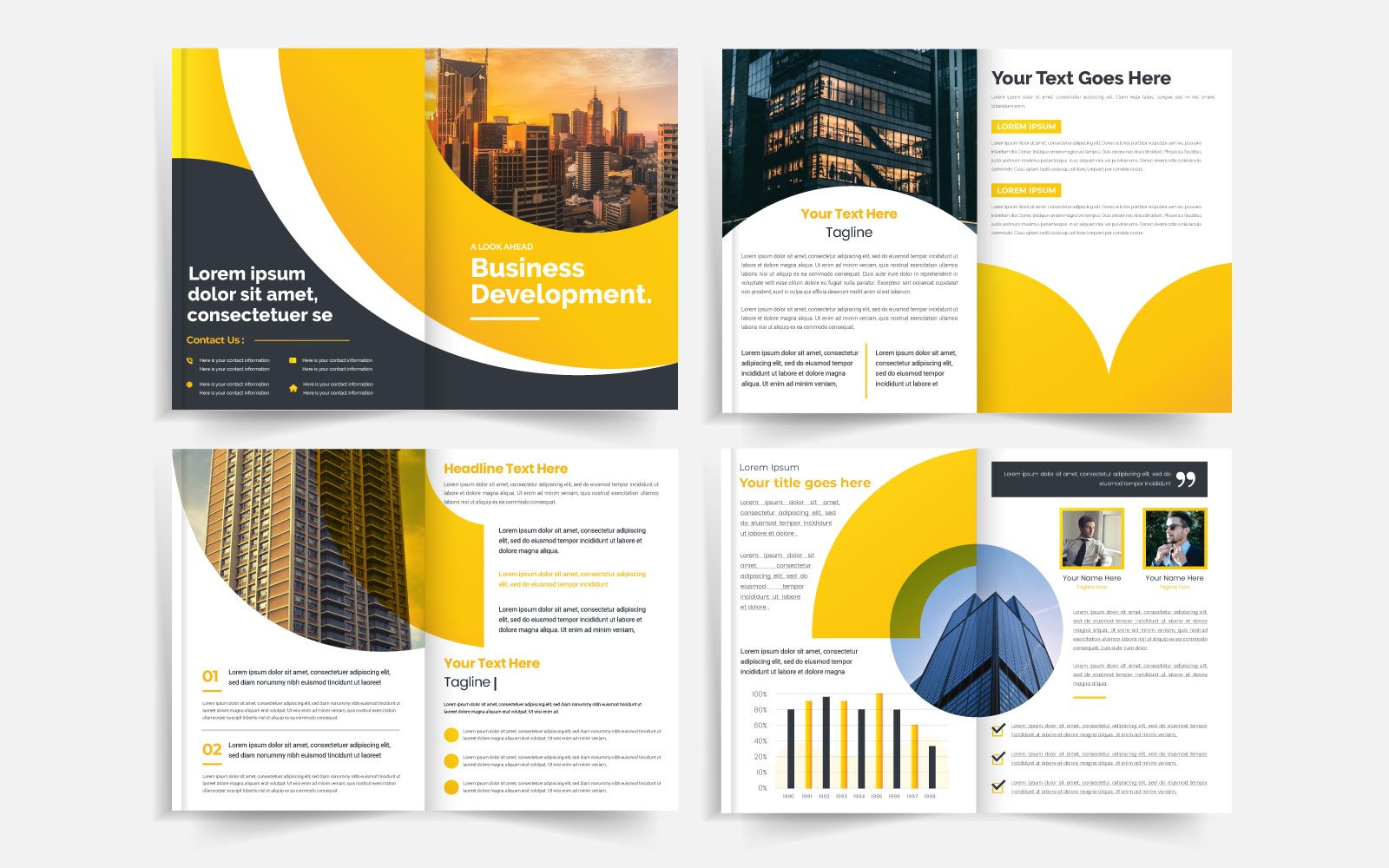 Multipurpose 8 Brochure Template Design