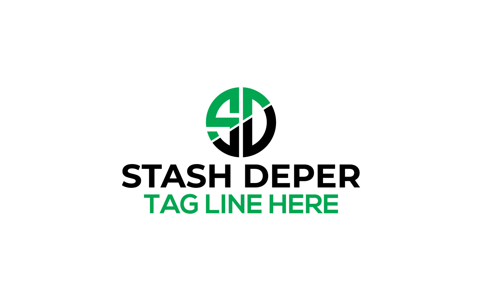 Starch Diper SD letter Logo Design Template