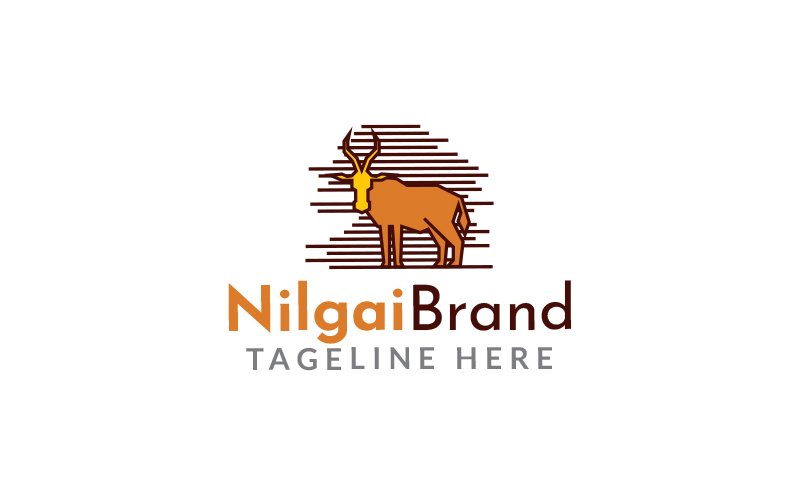 Nilgai Brand Logo Design Template