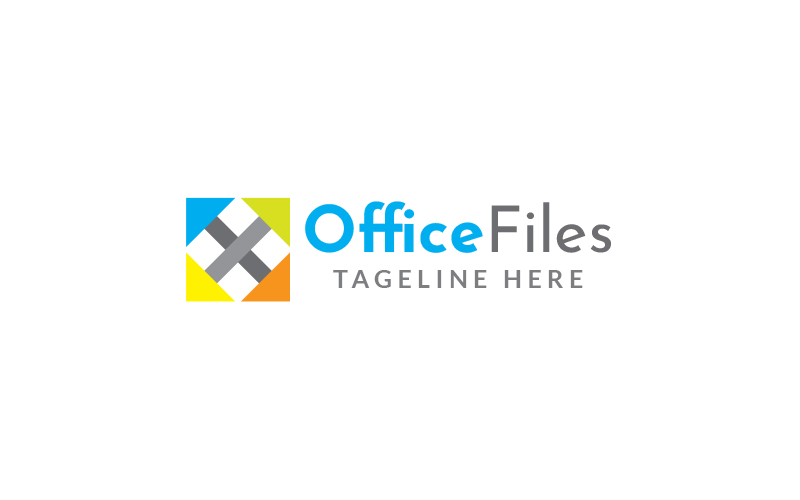 Office Files Logo Design Template