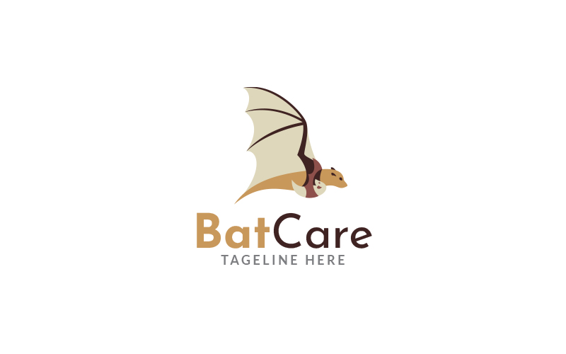 Bat Care Logo Design Template