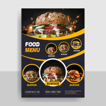 Restaurant Flyer Corporate Identity 219201