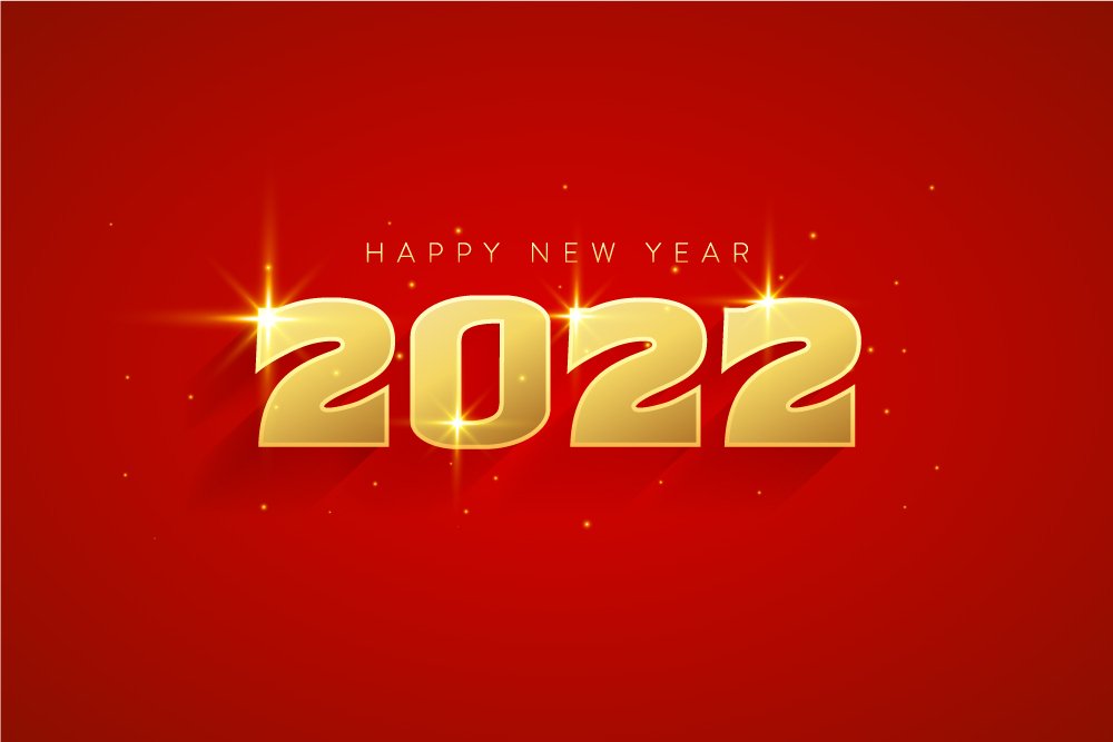 Elegant And Luxury Happy New Year 2022 - Banner Design