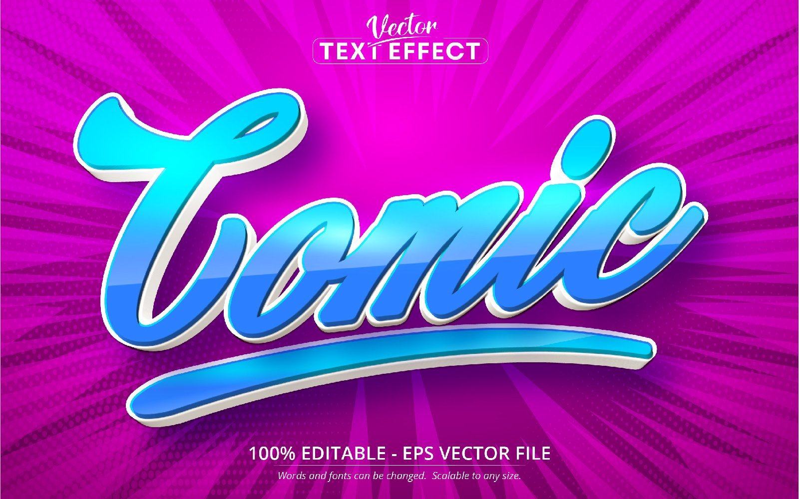 Comic - Editable Text Effect, Cartoon Font Style, Graphics Illustration