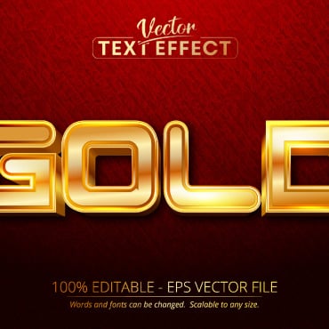 Golden Text Illustrations Templates 219723