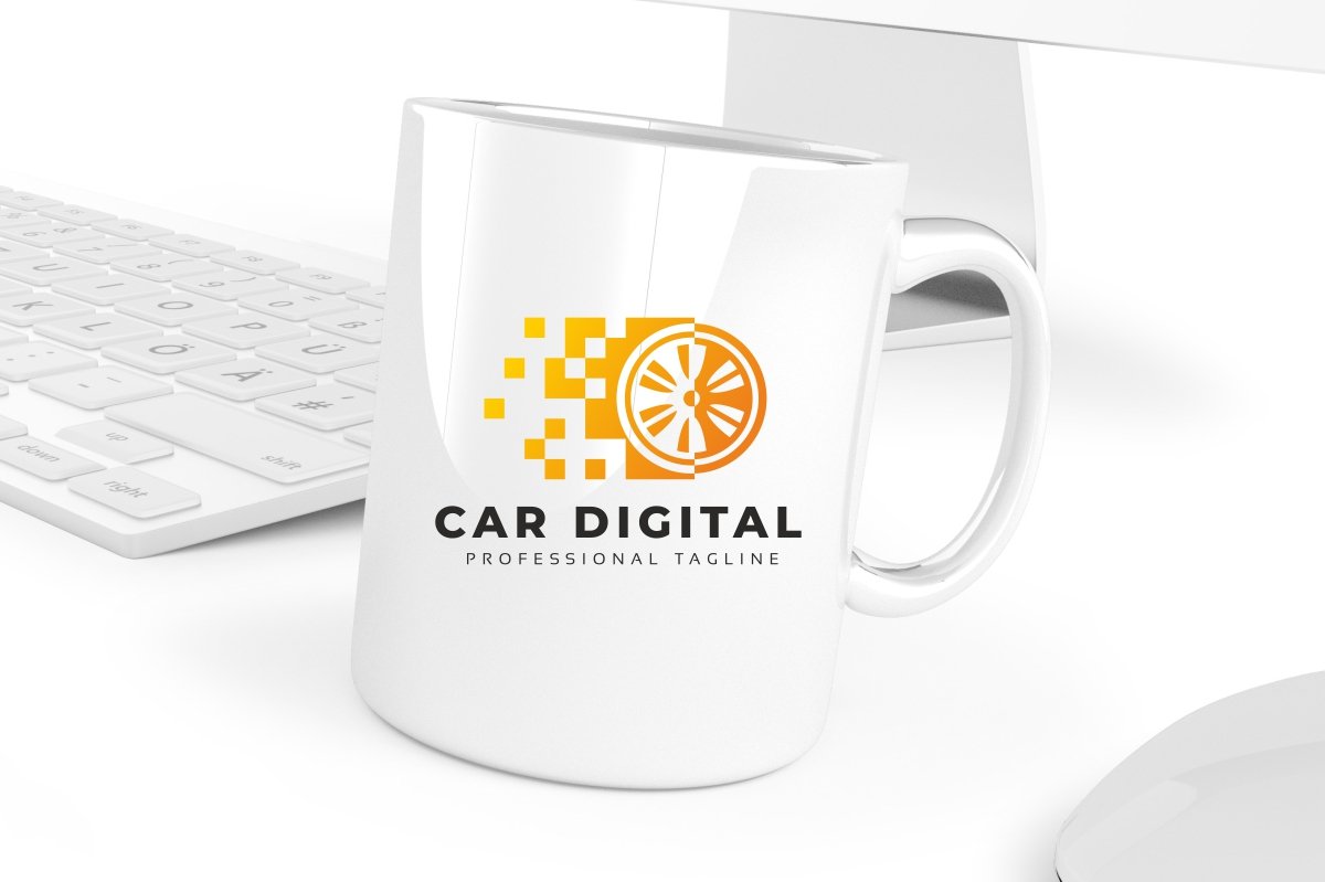 Car Digital Logo Template