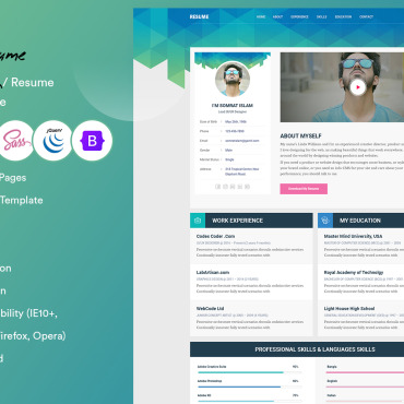 Blogger Bootstrap Landing Page Templates 219820