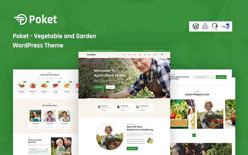 Poket -  Vegetable and Garden WordPress Theme