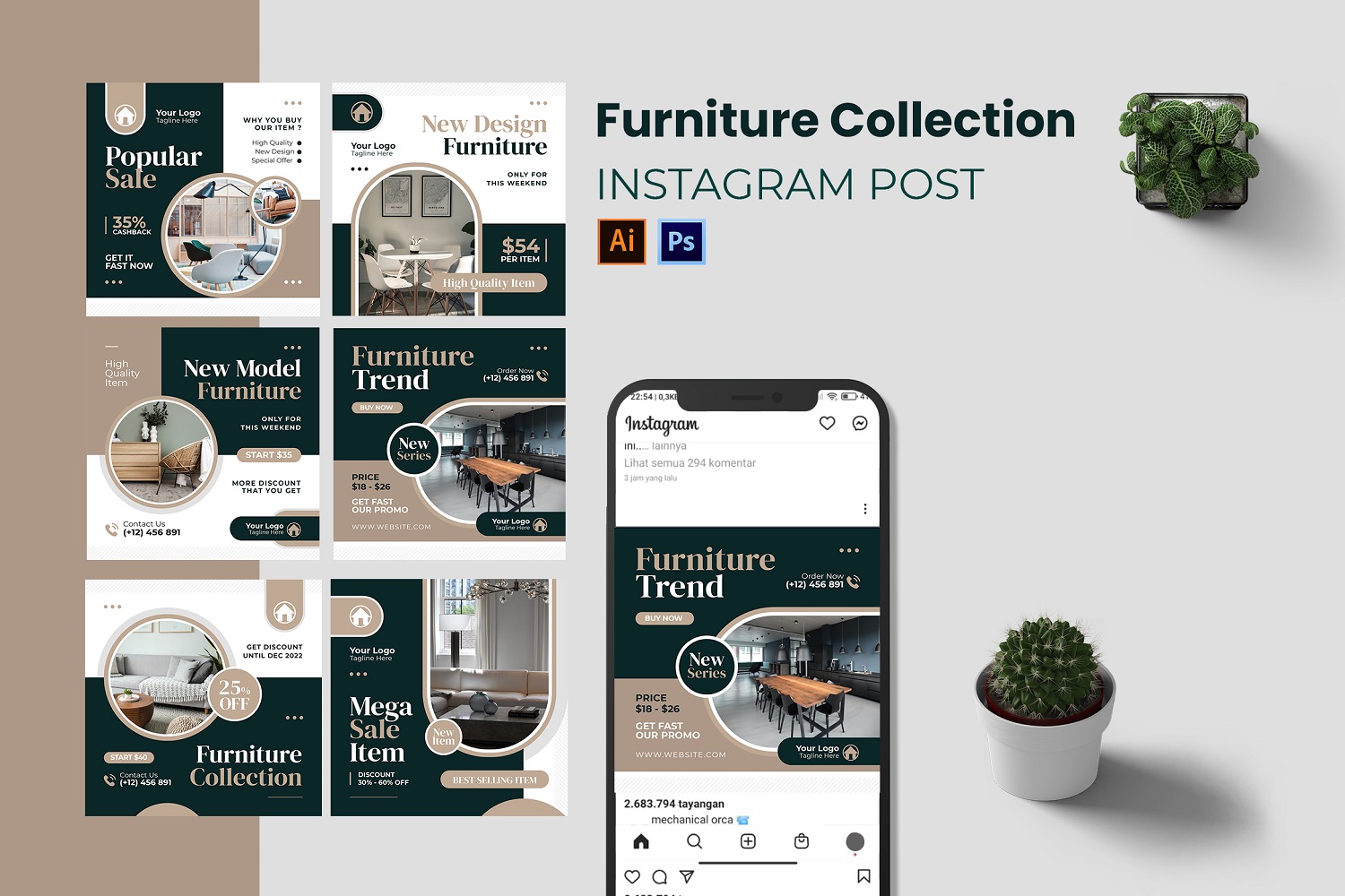 Furniture Collection Instagram Post