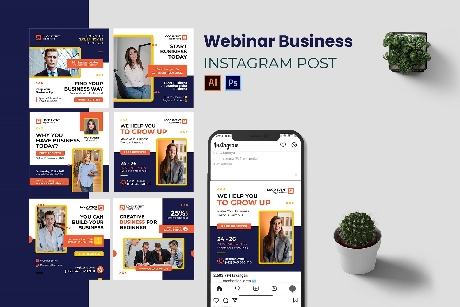 Webinar Business Instagram Post