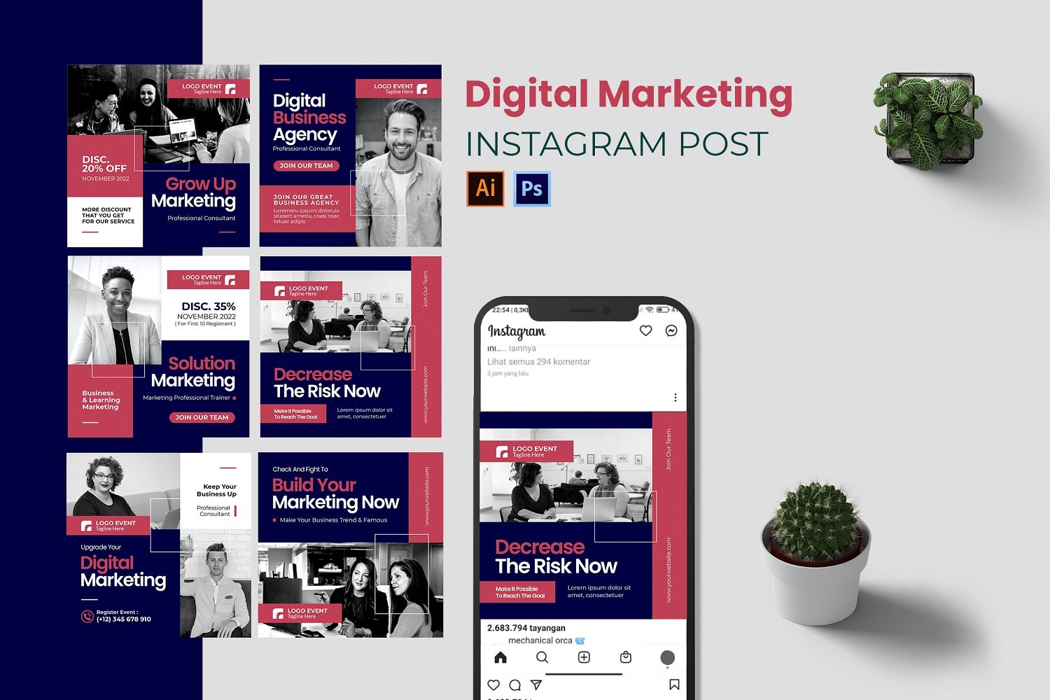 Digital Marketing Instagram Post Template