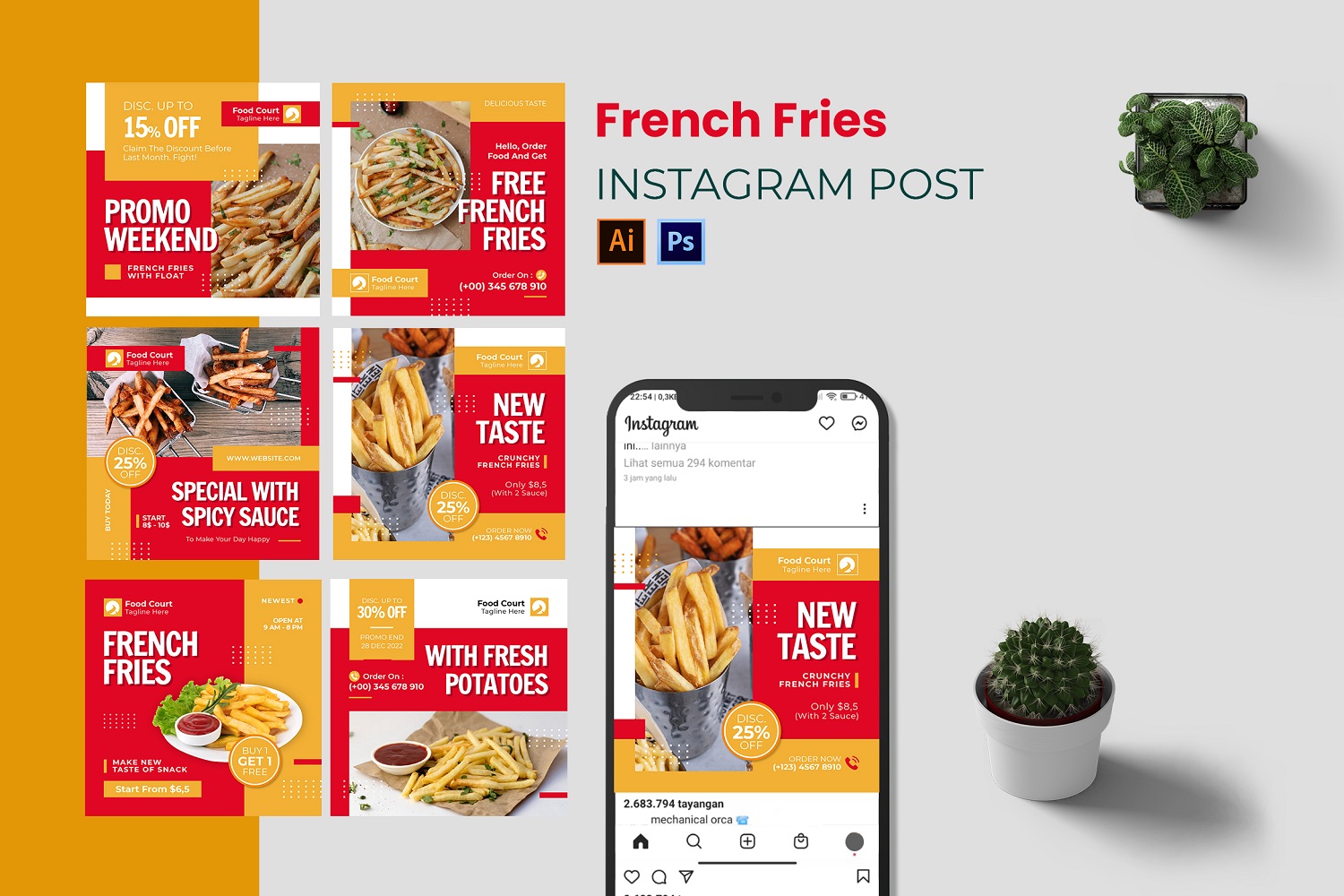 French Fries Instagram Post