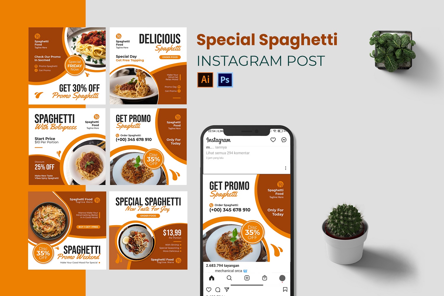 Special Spaghetti Instagram Post